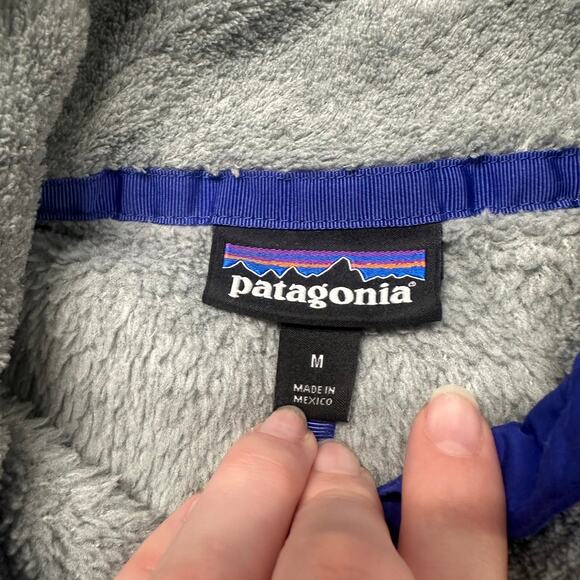 Patagonia Re Tool Snap-T Sweater Gray Womens M Pullover Polartec Fleece Jacket - Picture 4 of 9